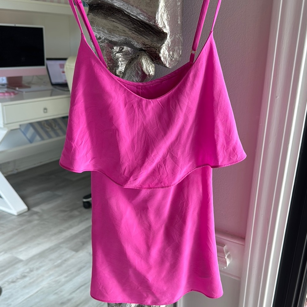 Lilly Pulitzer Vibrant Pink Blouse